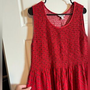 Smocked Midi Dress